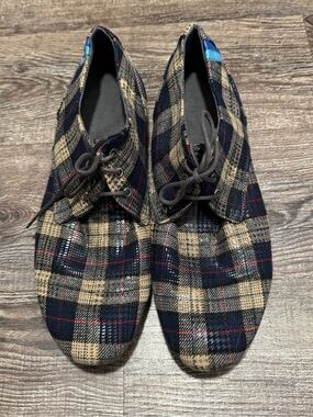John Fluevog Plaid Derby Shoes Mens 9